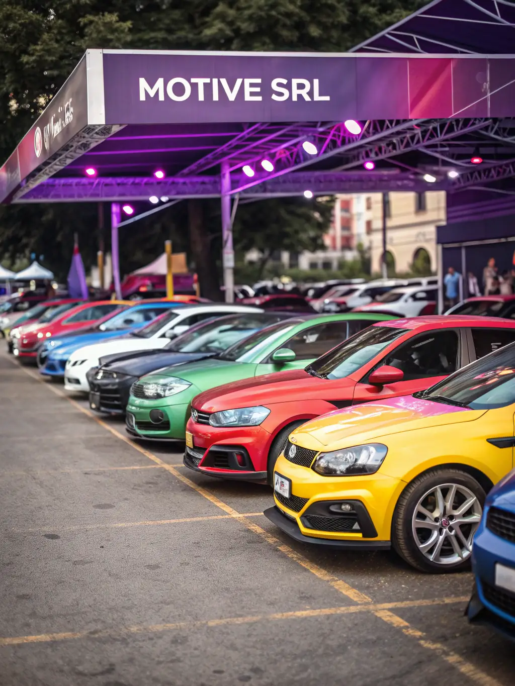 A diverse range of vehicles being processed for import/export, showcasing the company's versatility in handling different types of vehicles.